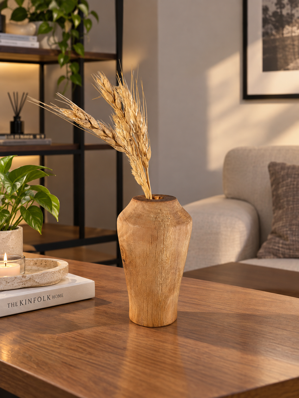 گل جای چوبی طرح استوانه ای کد 08